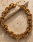 KHARMARI - COLLIER STARDUST MAILLE - OR ANTIQUE