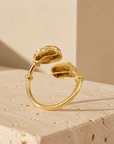 GAS BIJOUX - BAGUE DUALITY SCARAMOUCHE EMAIL DORÉ