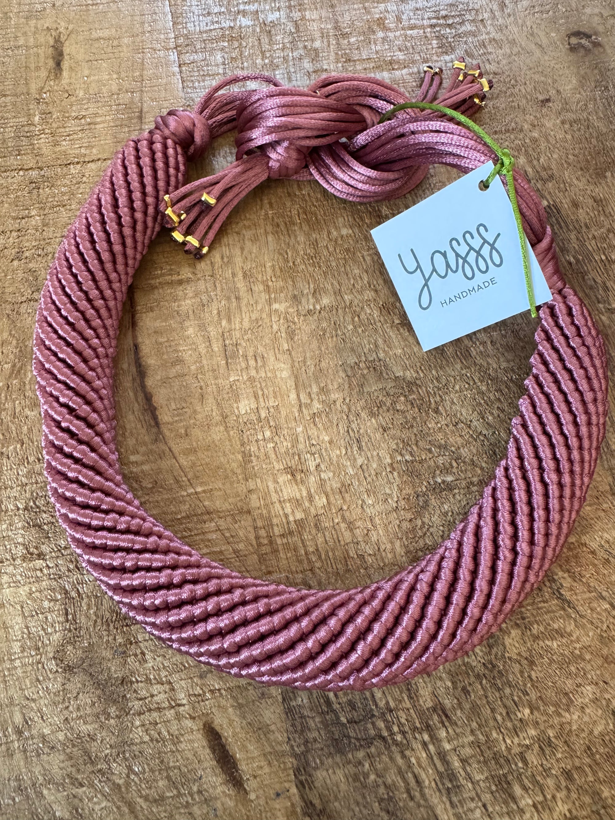 YASSS - Collier le Waves SEA PINK