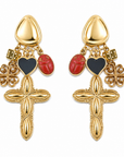 GAS BIJOUX - BOUCLES D'OREILLES CLIPS SUERTE CHARM'S - Métal doré