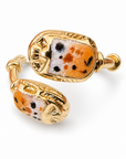 GAS BIJOUX - BAGUE DUALITY SCARAMOUCHE ÉMAIL - Métal doré