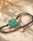 GAS BIJOUX - BRACELETS SQUARE MINIS LIENS DORÉ - 4 COULEURS