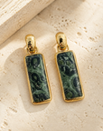 GAS BIJOUX - BOUCLES D'OREILLES CLIPS AURA GRAND MODELE DORÉES - VESSONITE