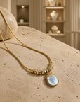 GAS BIJOUX - COLLIER BIA SCARAMOUCHE DORÉ - NACRE BLANCHE