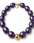 ZAG BIJOUX - COLLIER MAILLES OVALES ACÉTATE VIOLET - NEW MODEL HIVER 2026