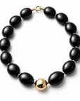 ZAG BIJOUX - COLLIER MAILLES OVALES ACÉTATE NOIR - NEW MODELE HIVER 2026