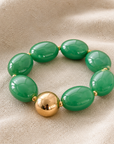 ZAG BIJOUX - BRACELET MAILLES OVALES ACÉTATE VERT EMERAUDE - NEW MODEL HIVER 2026