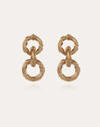 GAS BIJOUX - Boucles d'oreilles Maille Ariane dorées métal doré à l'or fin