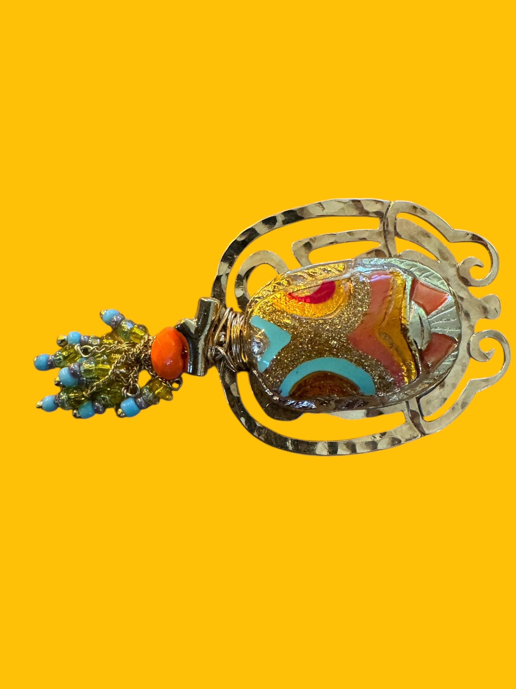 GAS BIJOUX - Broche SCARABEE AJOUREE - PIECE RARE