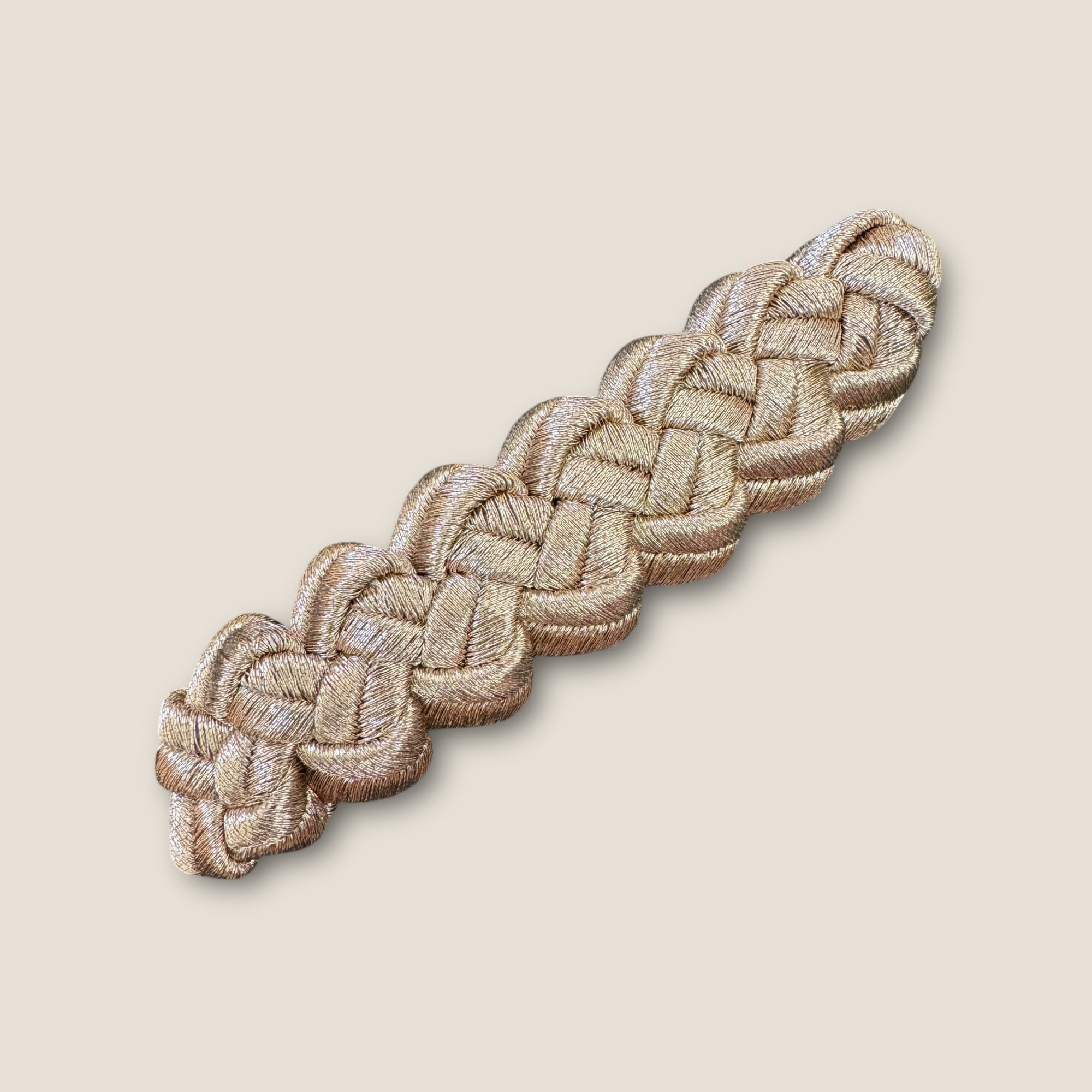 EFFET BIJOUX - BARRETTE en passementerie - DORE
