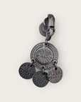 GAS BIJOUX Boucles d'oreilles SEQUIN CLIPS double rang base noire