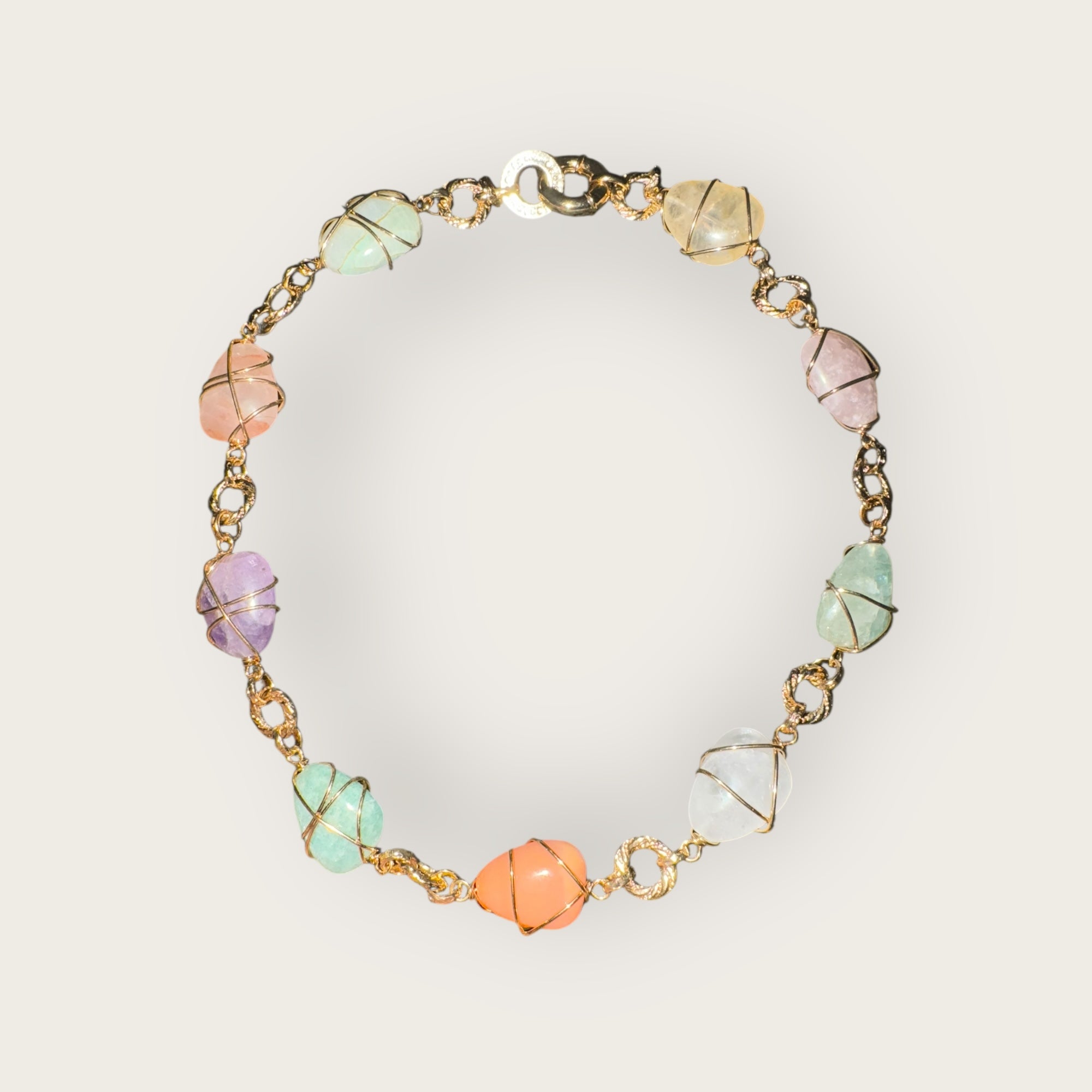 GAS BIJOUX - Collier RAINBOW multi doré à l'or fin