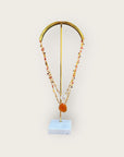 GAS BIJOUX - Collier scapulaire Nacre et cornaline