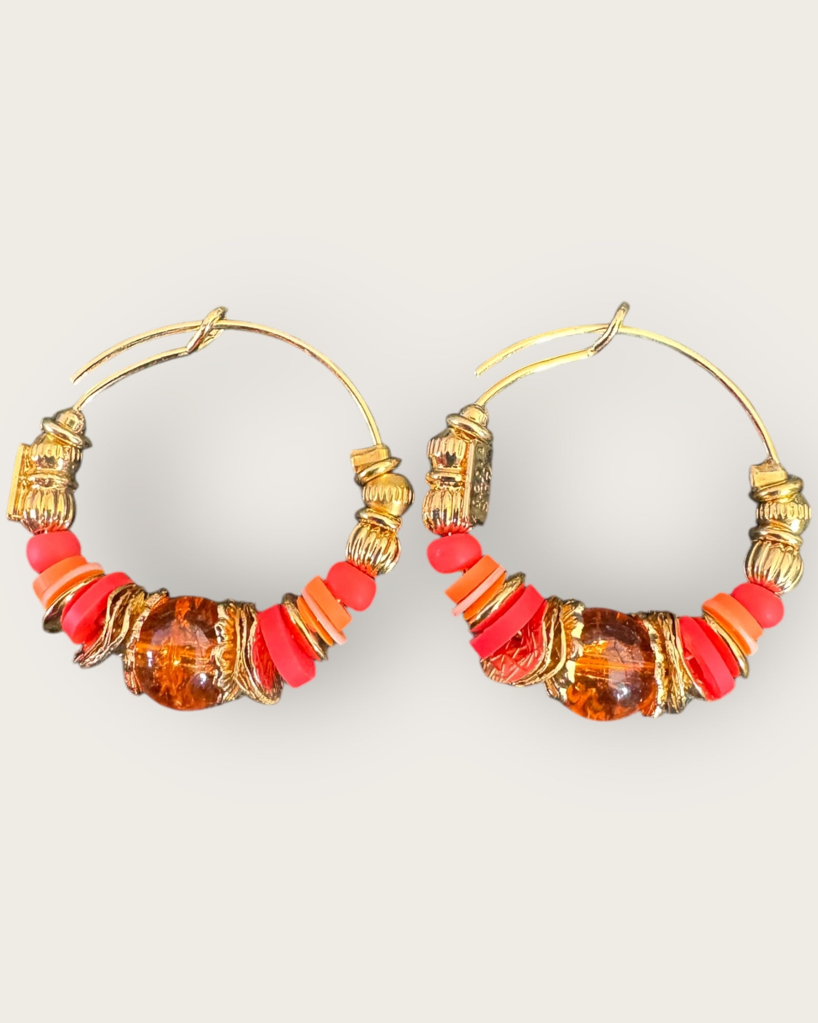 GAS BIJOUX - Créoles ALOHA dorées à l'or fin