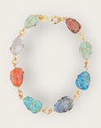 GAS BIJOUX - Collier RAINBOW multi grand modèle doré à l'or fin
