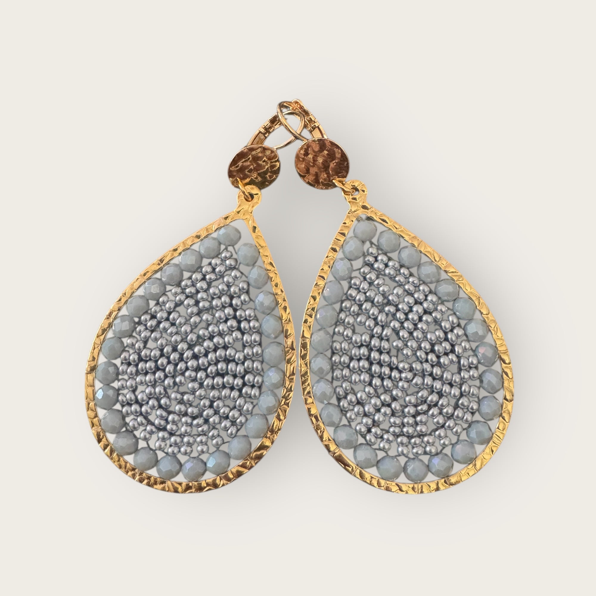 SANTIBE - Boucles d'oreilles MAXI YSE - Platine - Préciser dormeuses ou clips