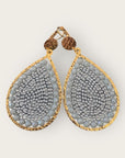 SANTIBE - Boucles d'oreilles MAXI YSE - Platine - Préciser dormeuses ou clips