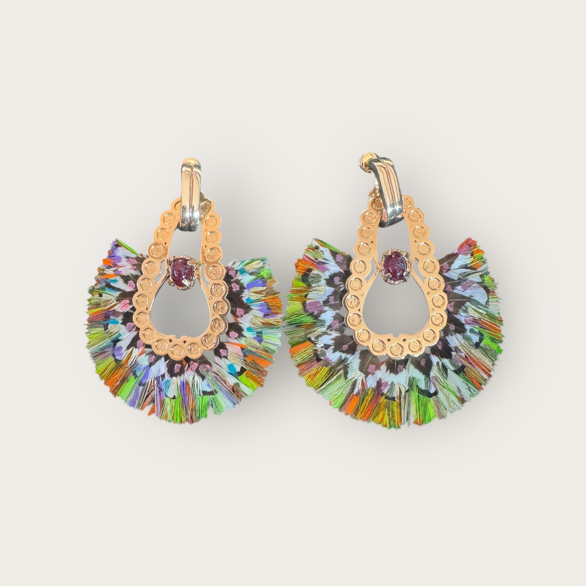 GAS BIJOUX - Boucles d'oreilles FORTALEZA dorées à l'or fin - NOUVELLE COULEUR