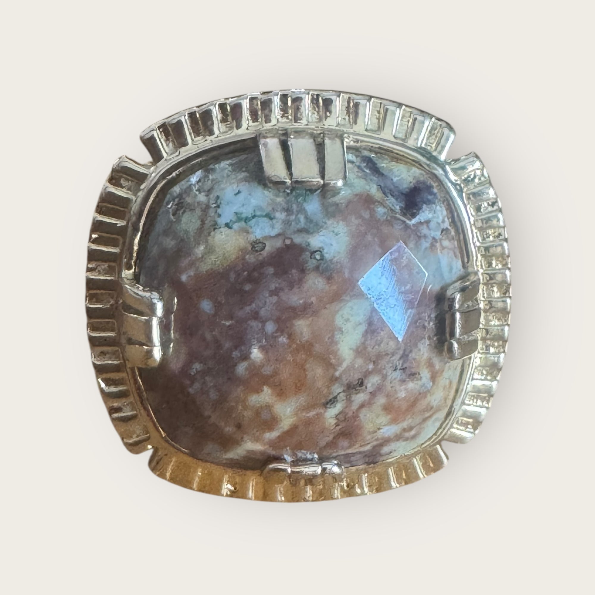 GAS BIJOUX - Bague ARTY ronde bis - JASPE - taille S possibilité de mettre a la taille