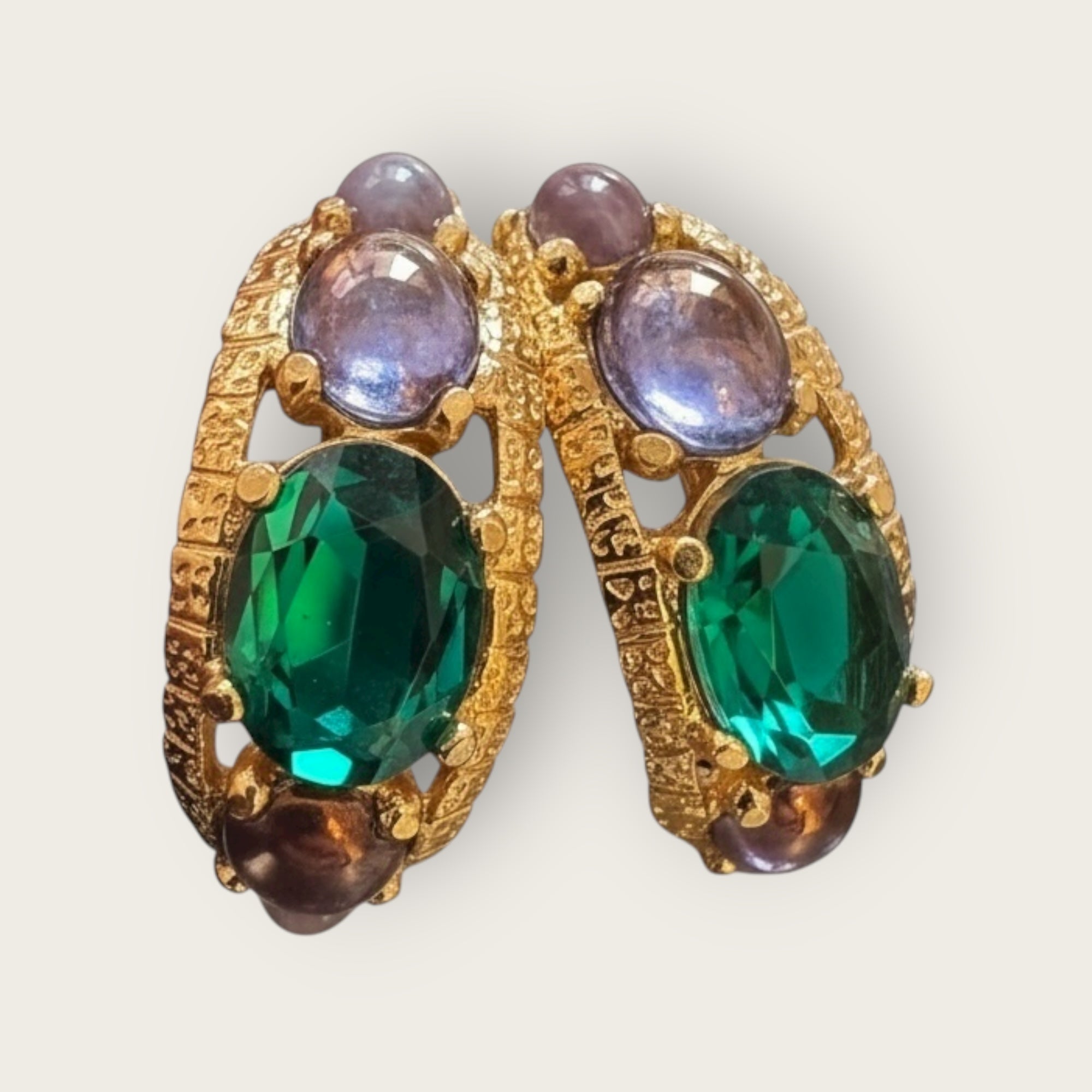 GAS BIJOUX - Boucles d’oreilles OREA dorées à l’or fin à - NOUVEAU MODELE