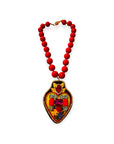 MOUCHKINE - Collier perles vintages - ROUGE
