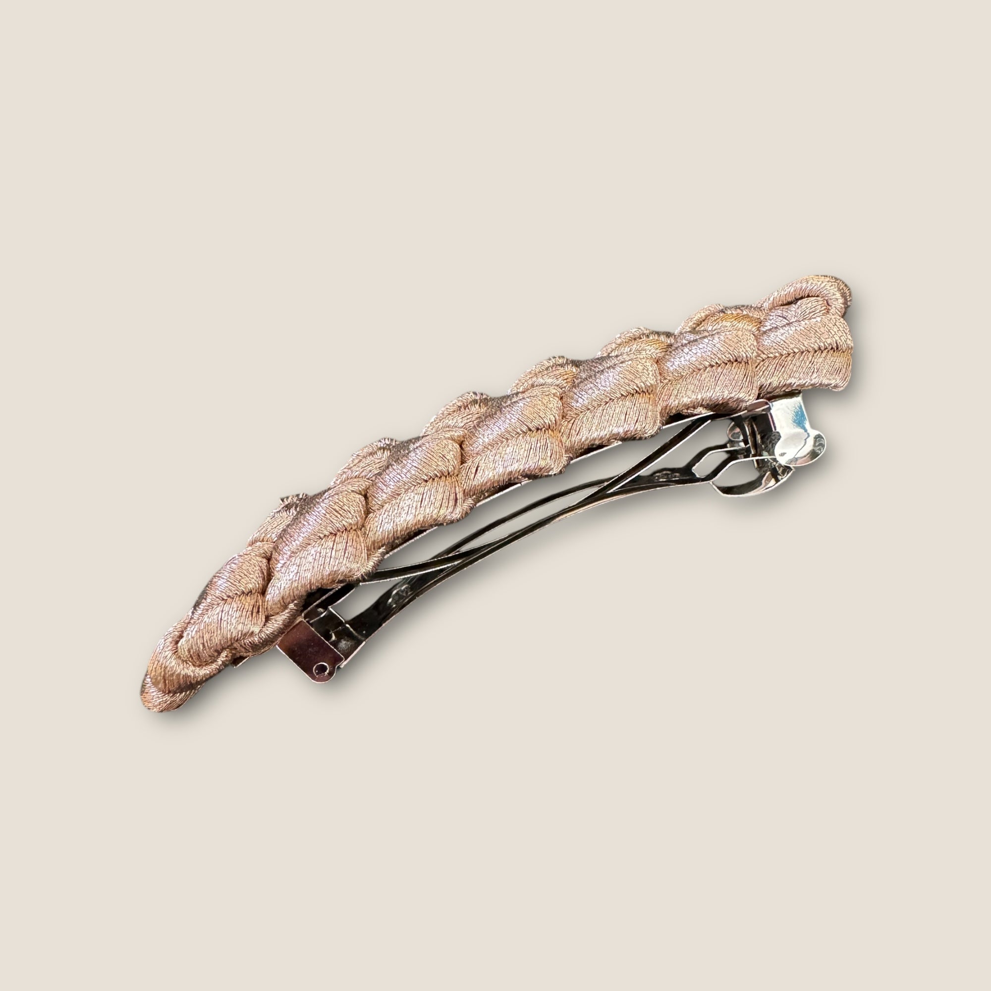 EFFET BIJOUX - BARRETTE en passementerie - DORE