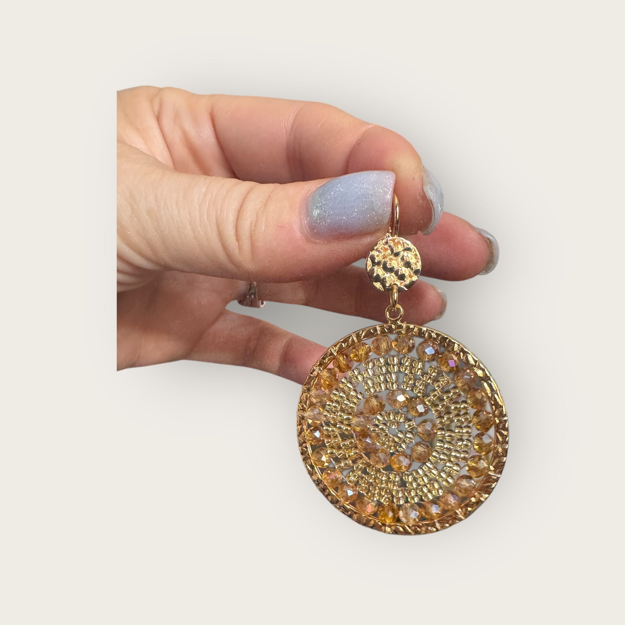SANTIBE - Boucles d'oreilles SOLENE - Doré - Préciser tiges droites ou clips