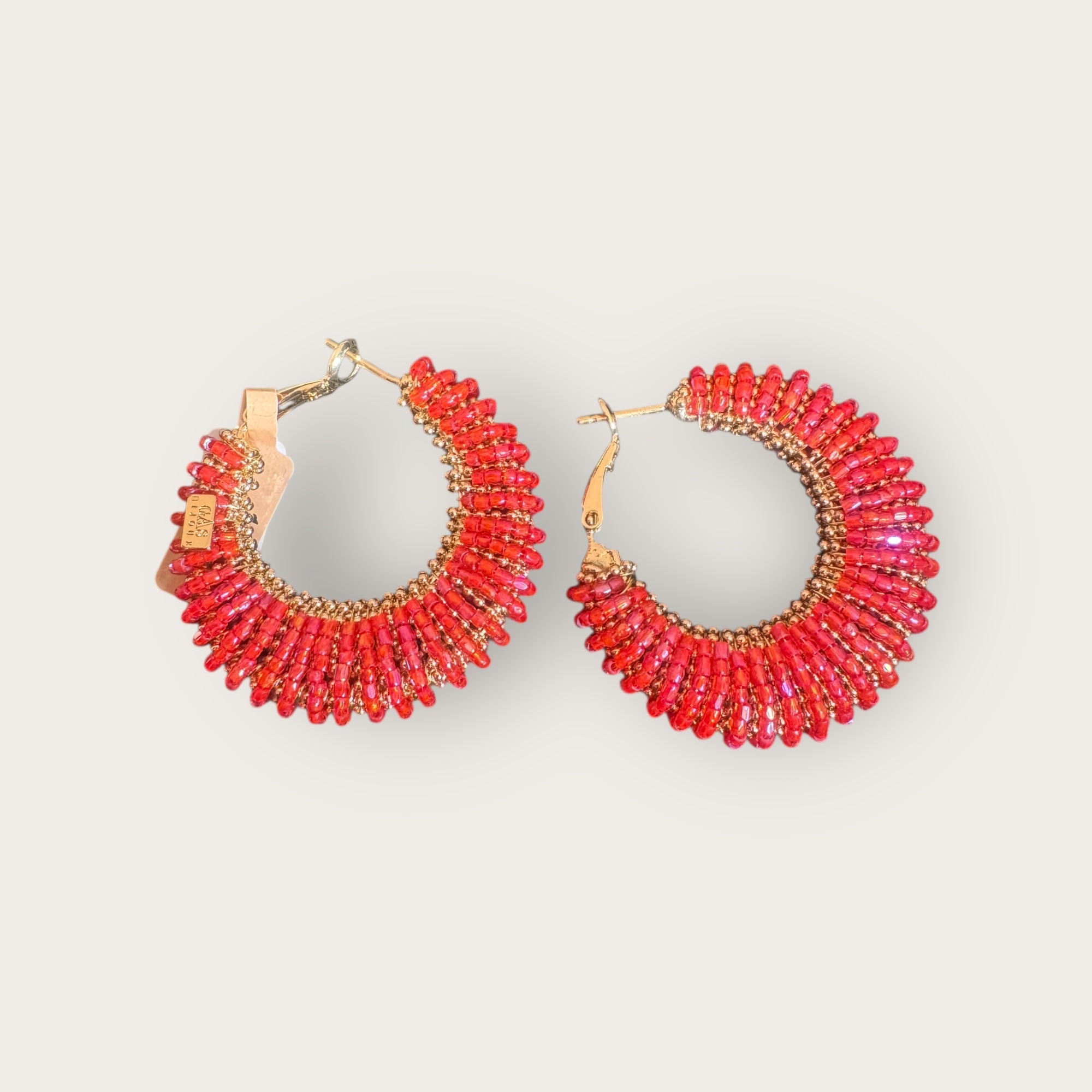 GAS BIJOUX - Boucles d'oreilles IZZIA grand modèle dorées à l'or fin - grand modèle