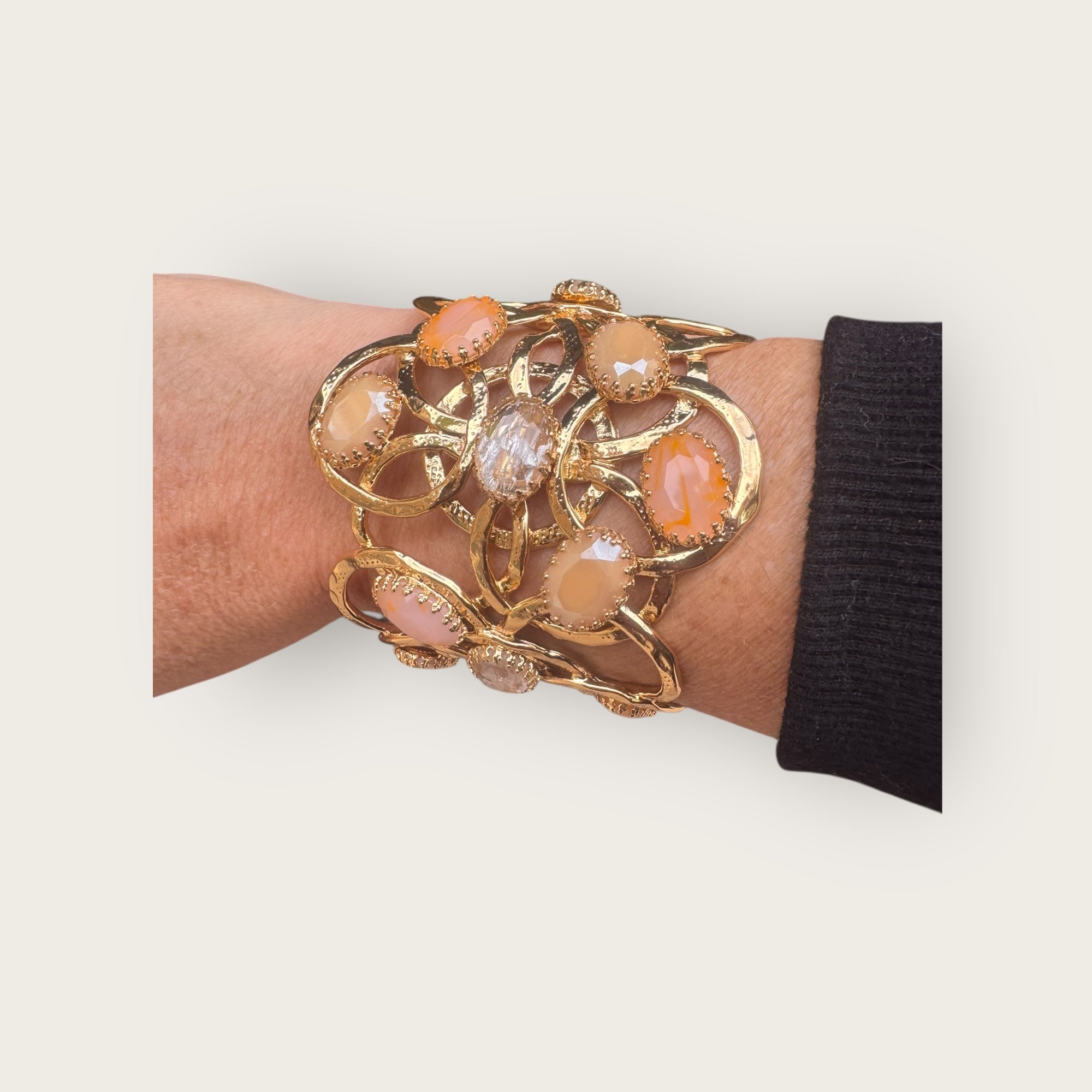 GAS BIJOUX - Manchette OLYMPIE dorée à l'or fin - NOUVELLE COLLECTION