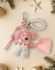SHOUIA - Bijoux de sac HIVER 2025 Mon Doudou Rose