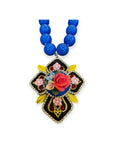 MOUCHKINE - Collier perles vintages - BLEUES
