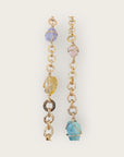 GAS BIJOUX - Sautoir RAINBOW MULTICOLORE doré à l'or fin