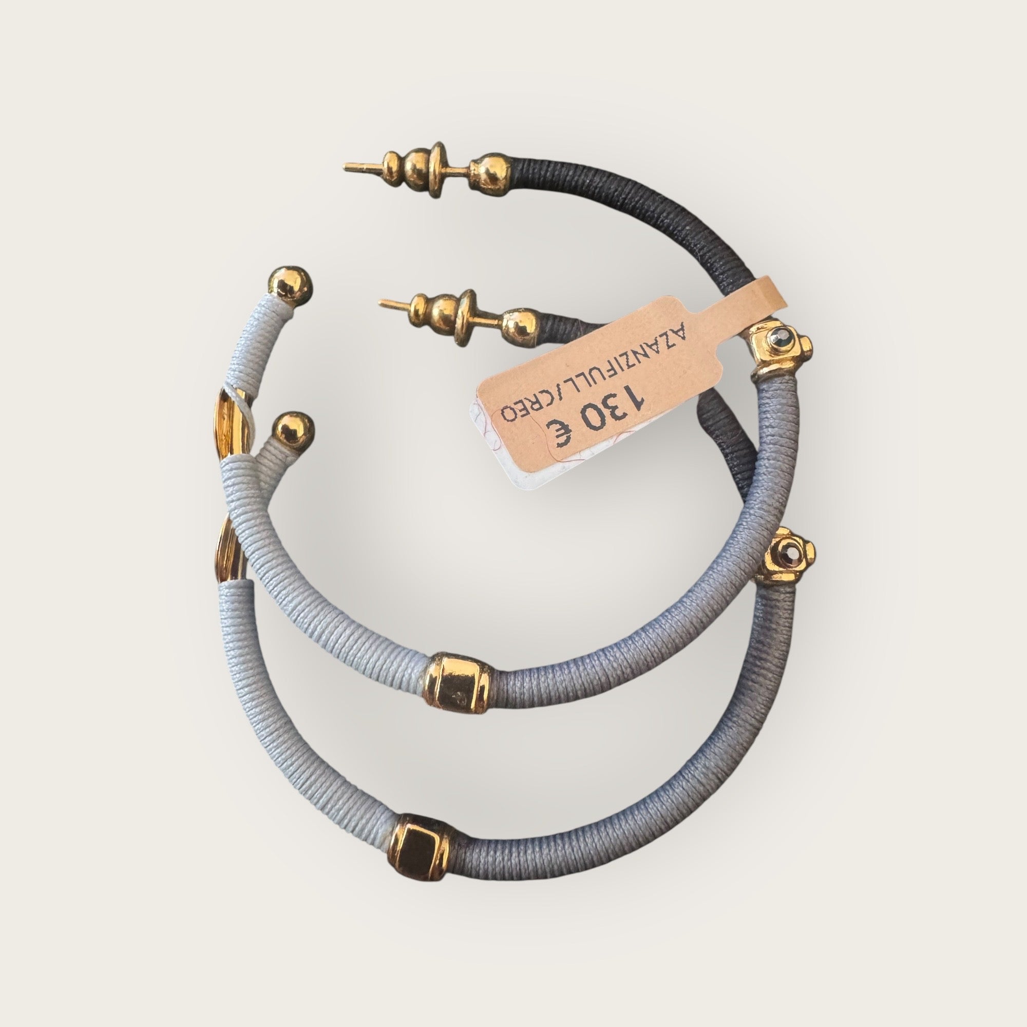 GAS BIJOUX - Boucles d'oreilles créoles ZANZIFULL dorées métal à l'or fin