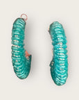 GAS BIJOUX - Boucles d'oreilles Izzia perle grand modèle argent - turquoise