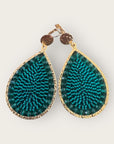 SANTIBE - Boucles d'oreilles MAXI YSE - Vert émeraude - Préciser dormeuses ou clips