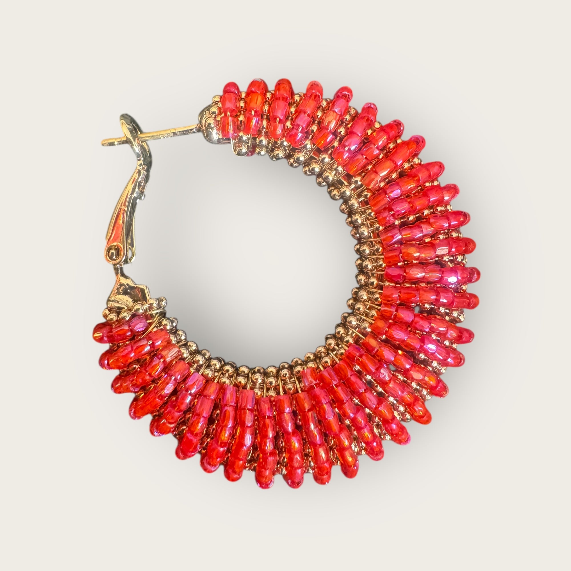 GAS BIJOUX - Boucles d'oreilles IZZIA grand modèle dorées à l'or fin - grand modèle