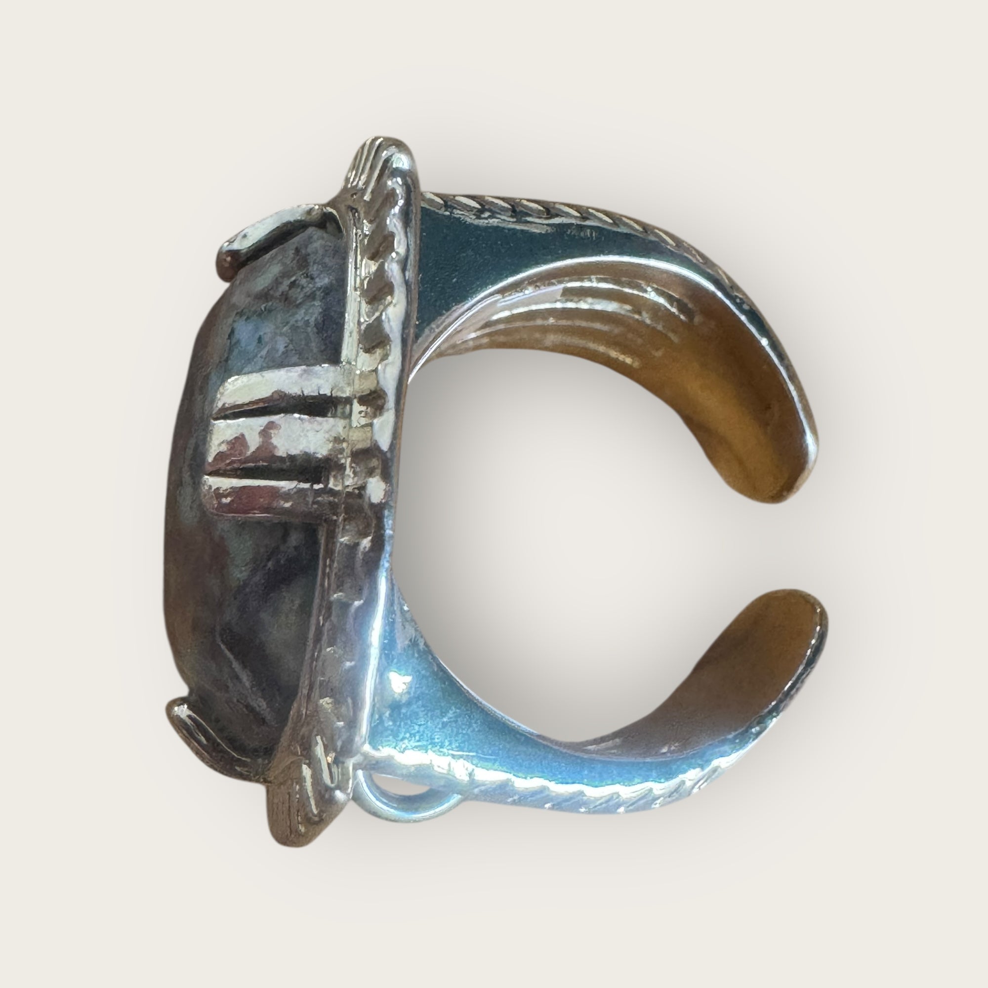 GAS BIJOUX - Bague ARTY ronde bis - JASPE - taille S possibilité de mettre a la taille