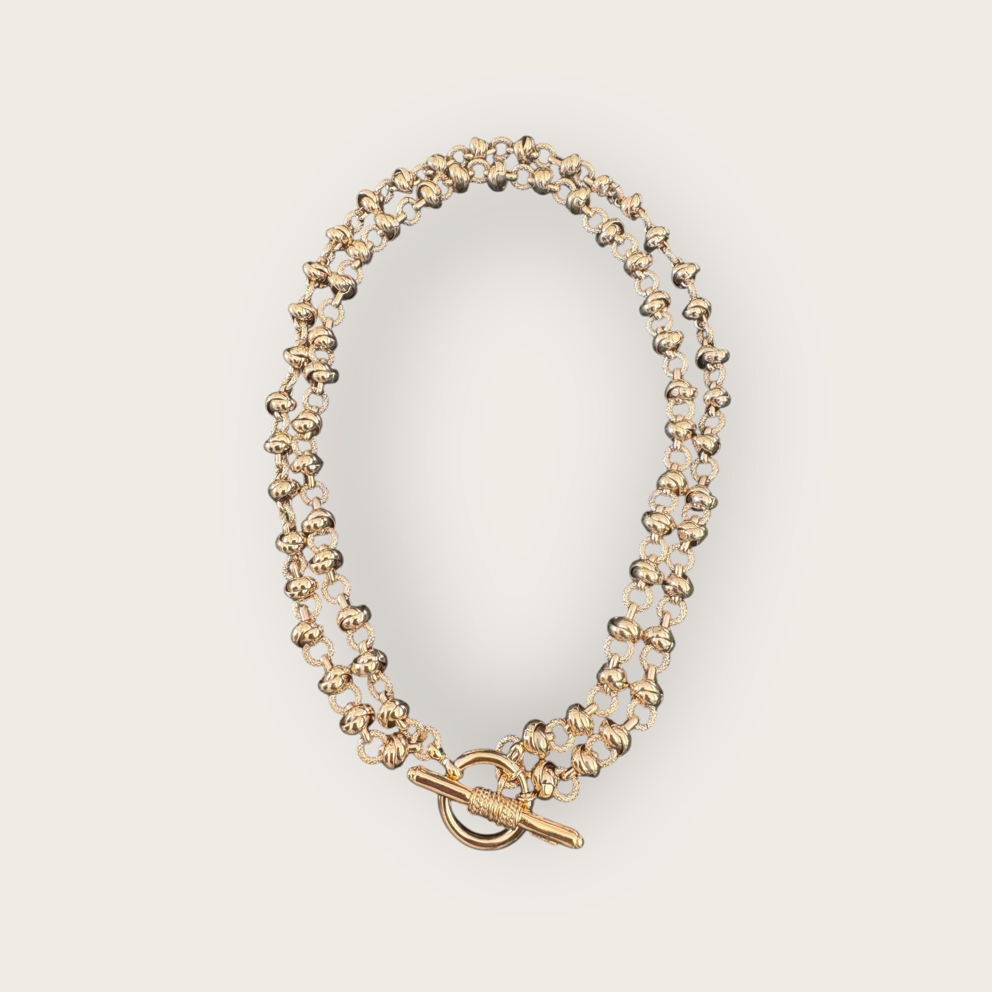 GAS BIJOUX - Collier ATIK double doré à l'or fin