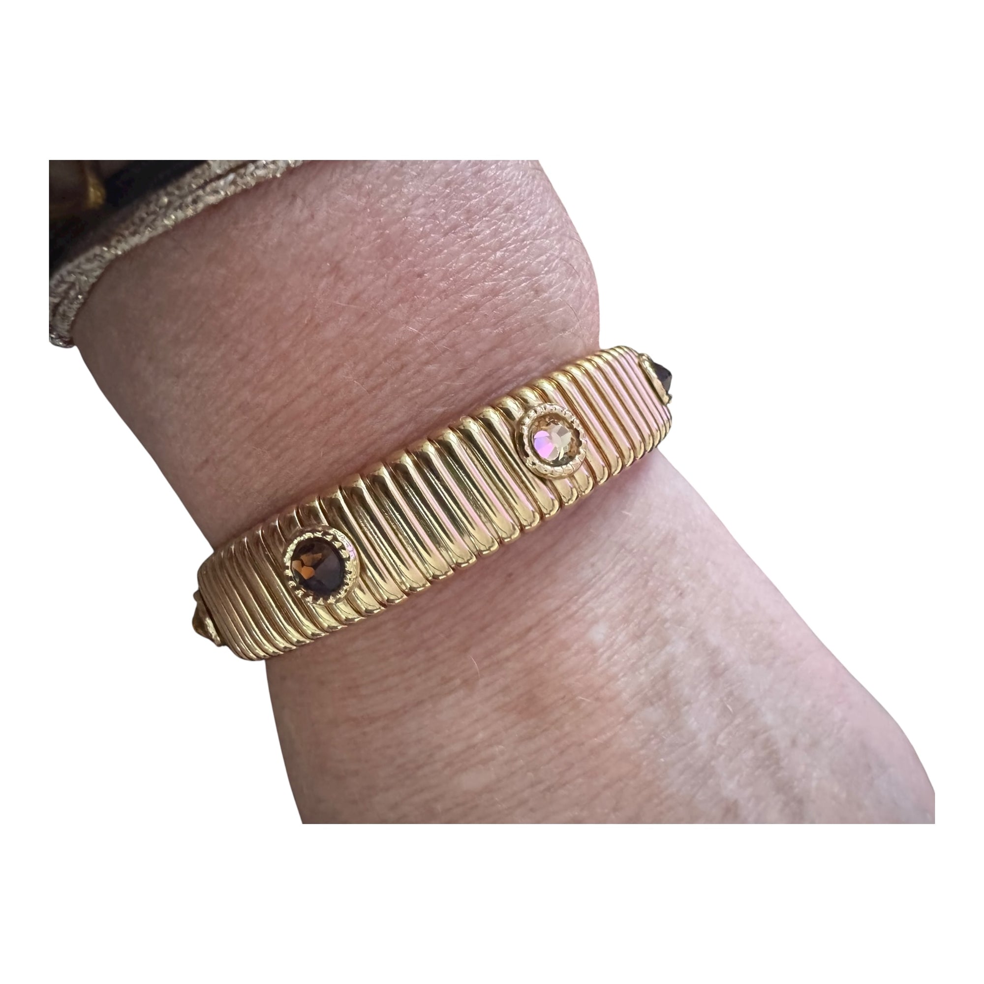 GAS BIJOUX - Bracelet STRADA moyen modèle doré à l’or fin