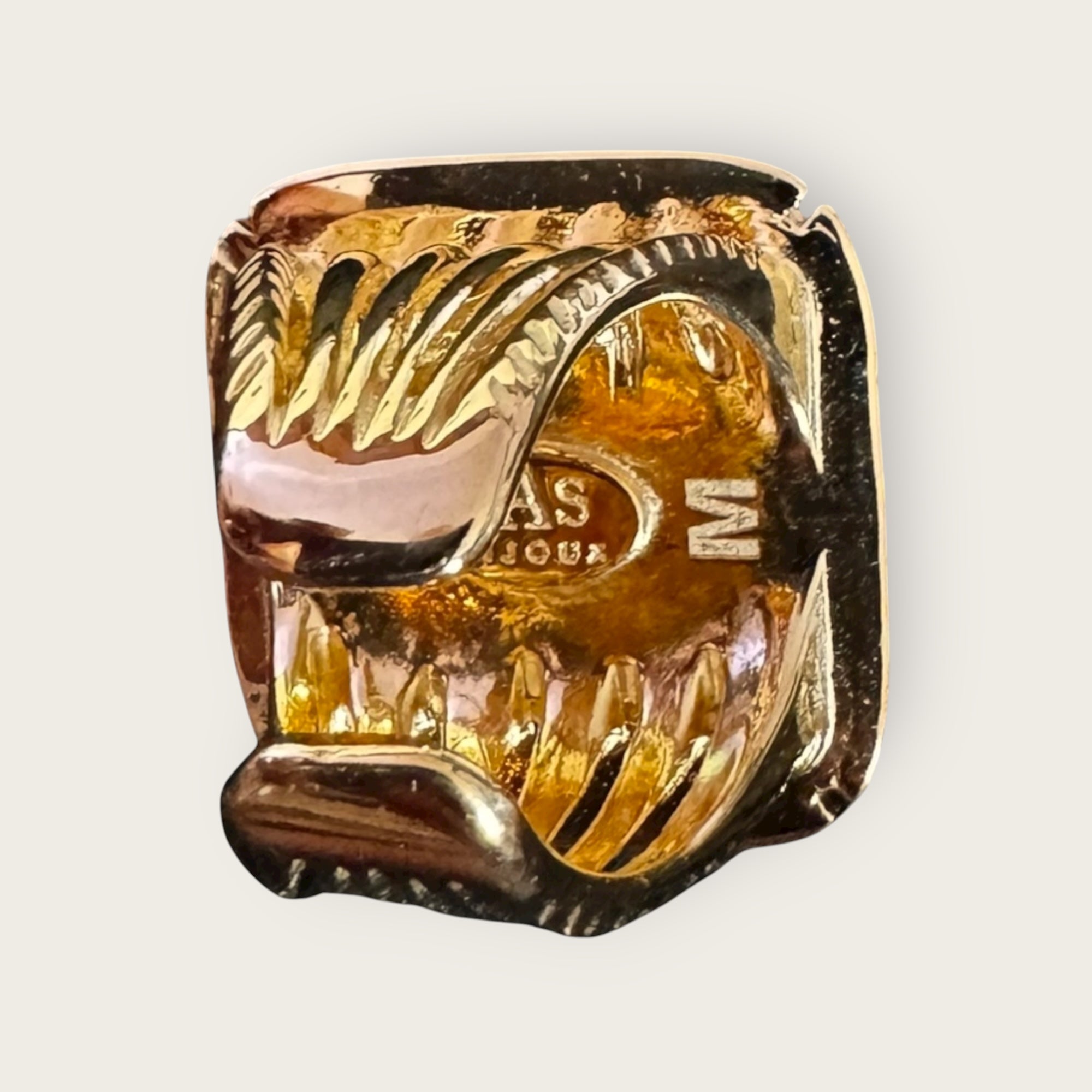GAS BIJOUX - Bague ARTY chevalière dorée à l’or fin - Améthyste - Taille M
