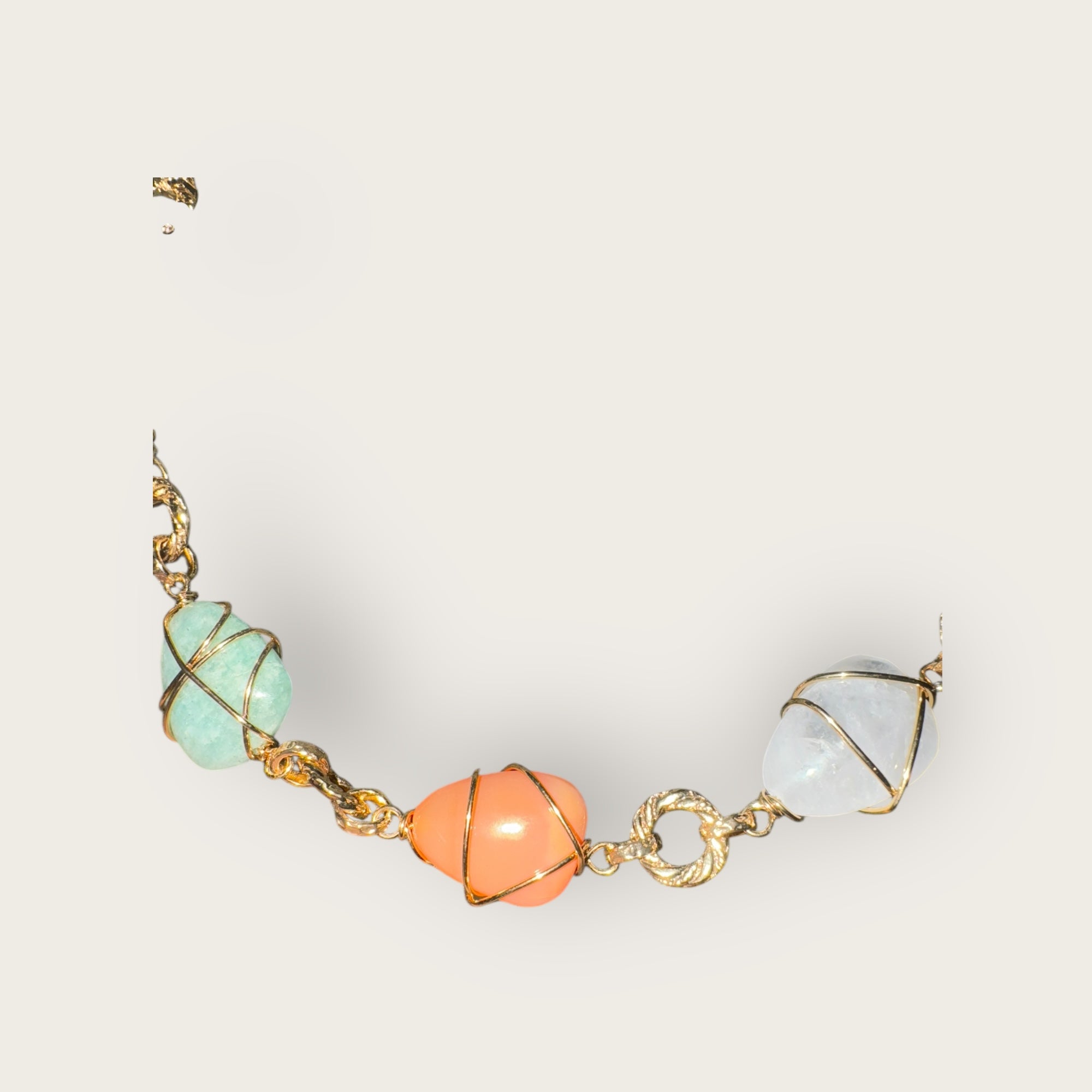 GAS BIJOUX - Collier RAINBOW multi doré à l'or fin