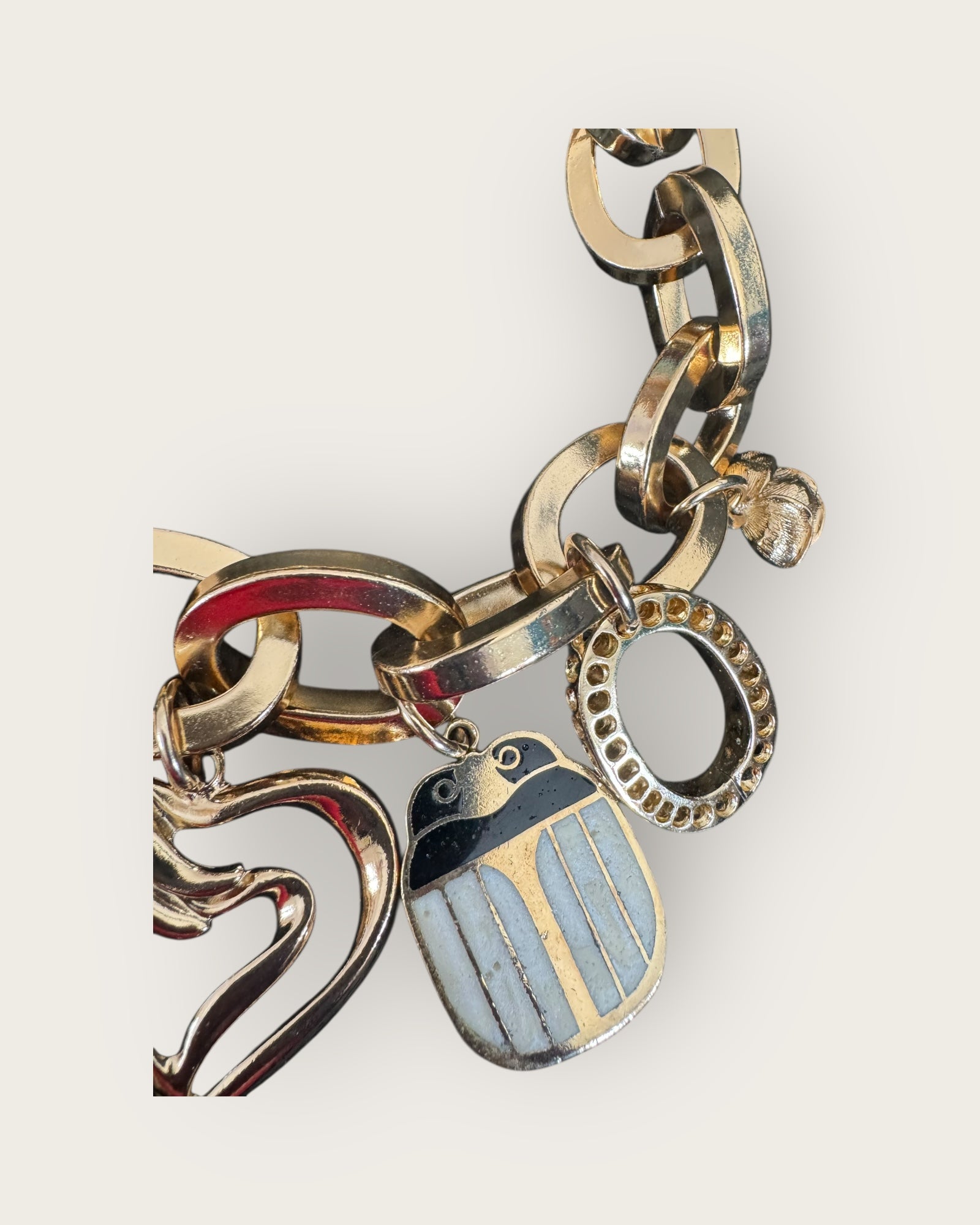 GAS BIJOUX - Collier MAILLE FADA CHARMS - PIECE RARE collaboration de Marie GAS avec l'artiste Francoise
