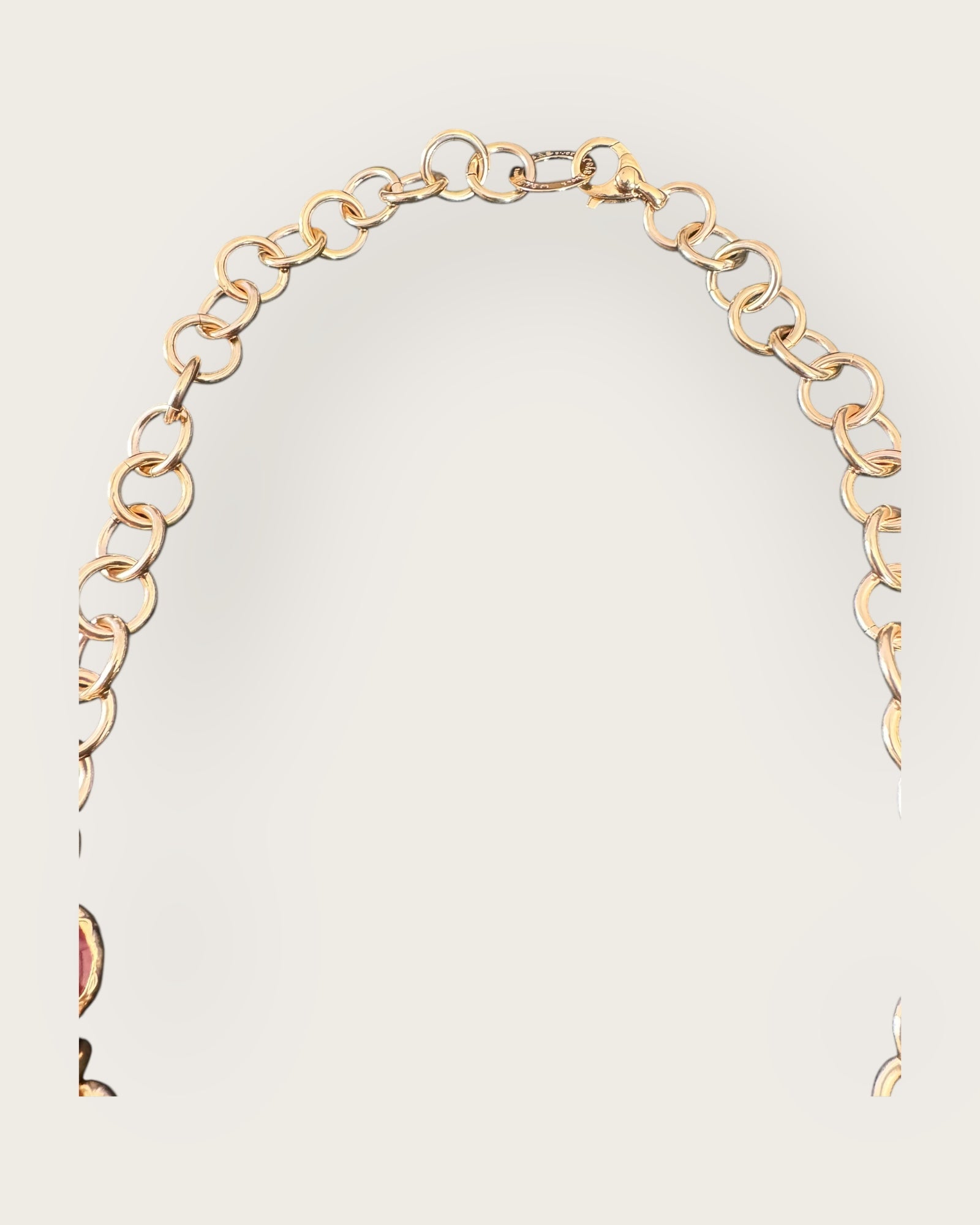 GAS BIJOUX - Collier SIRENA doré à l'or fin - Cornaline, quartz rose, amazonite