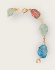 GAS BIJOUX - Collier RAINBOW multi grand modèle doré à l'or fin