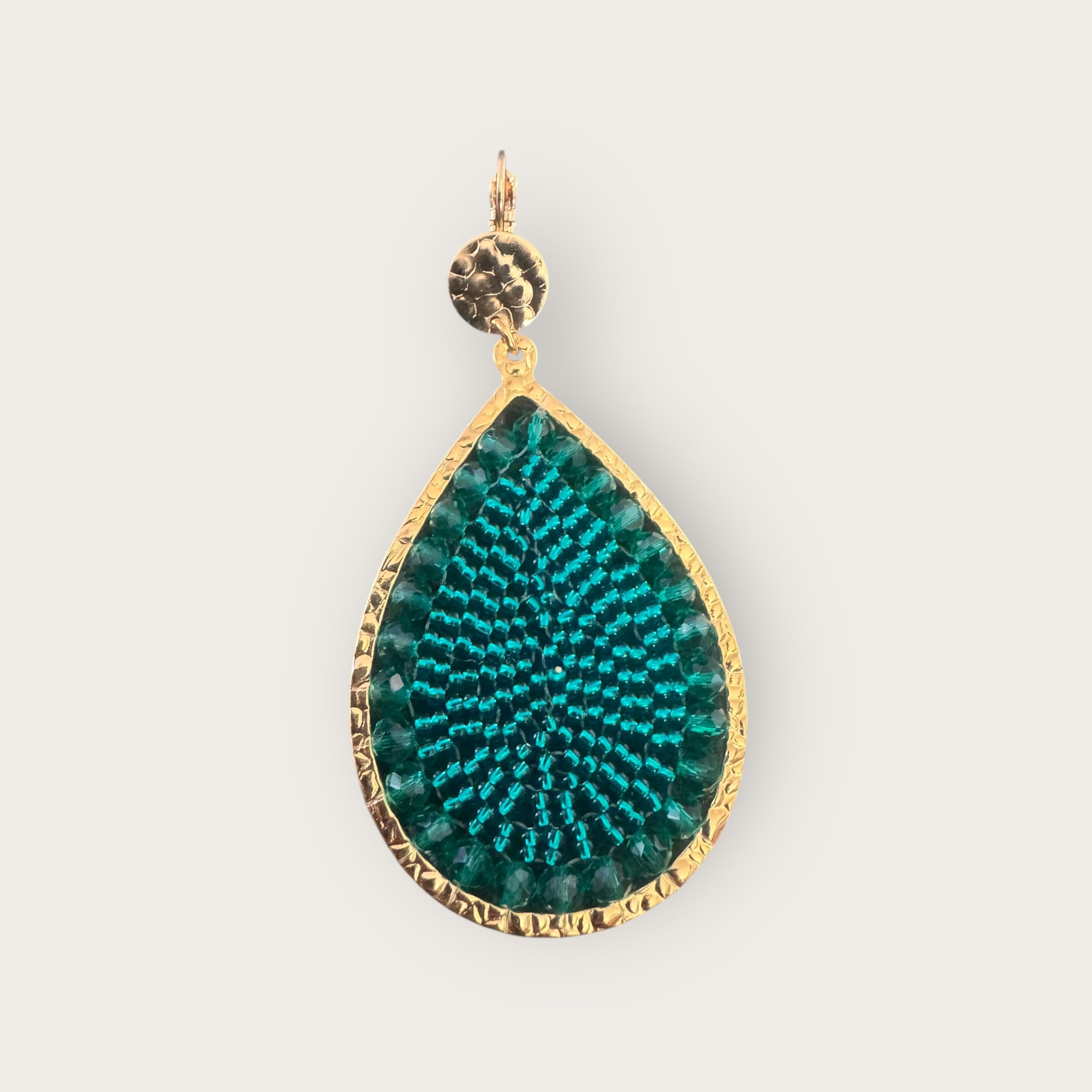 SANTIBE - Boucles d'oreilles MAXI YSE - Vert émeraude - Préciser dormeuses ou clips