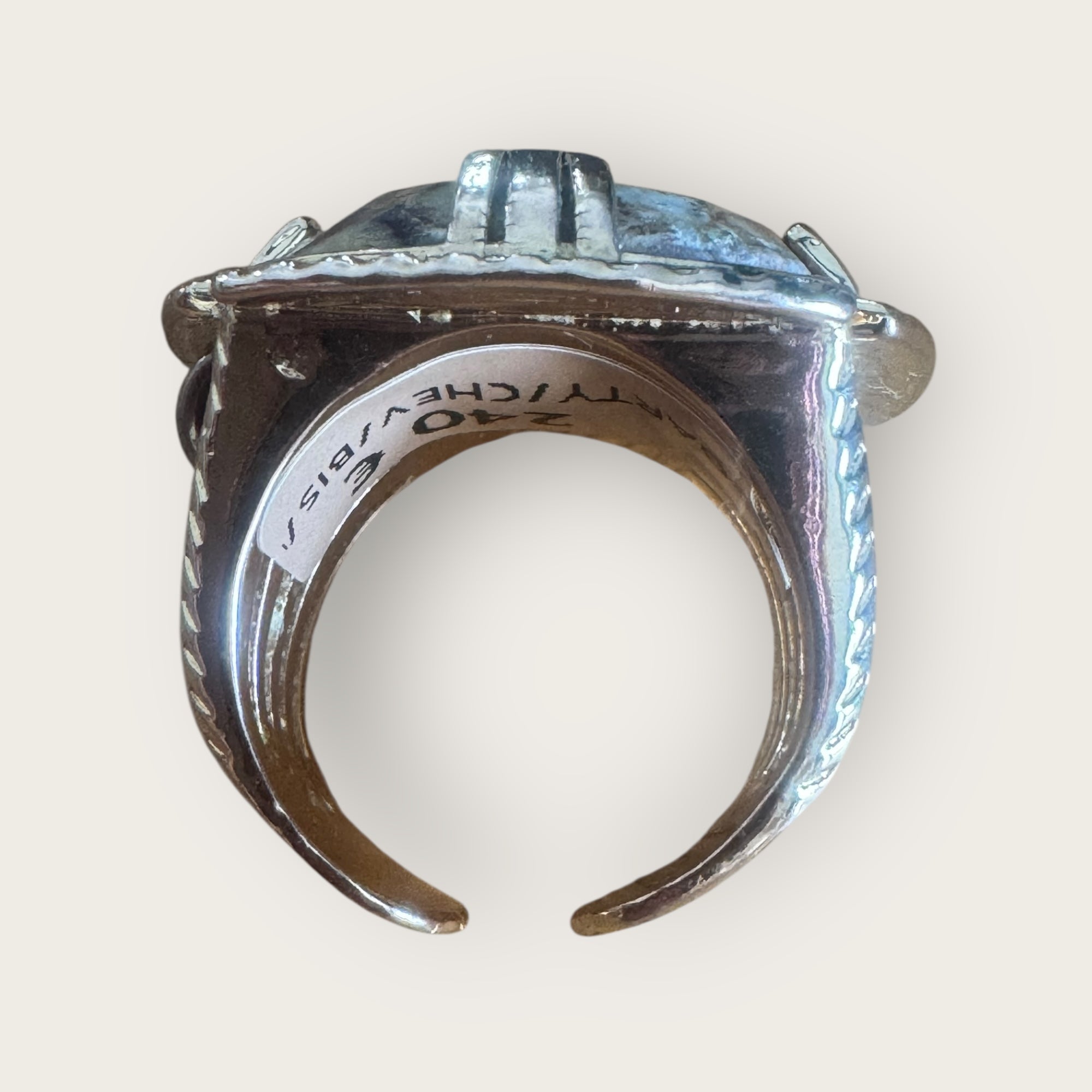 GAS BIJOUX - Bague ARTY ronde bis - JASPE - taille S possibilité de mettre a la taille