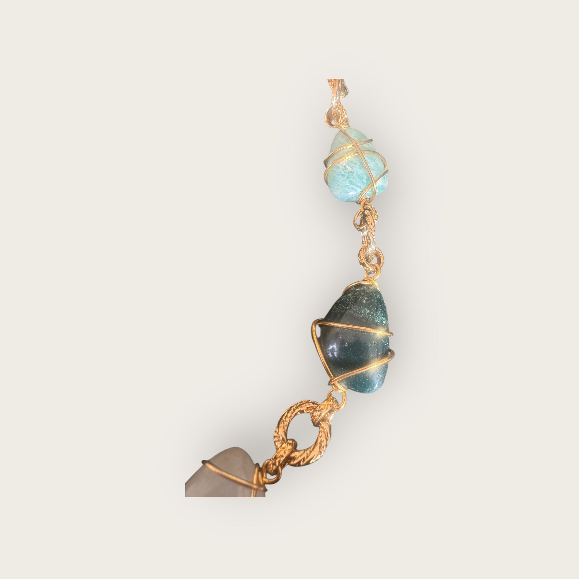 GAS BIJOUX - Collier RAINBOW multi bleu GM