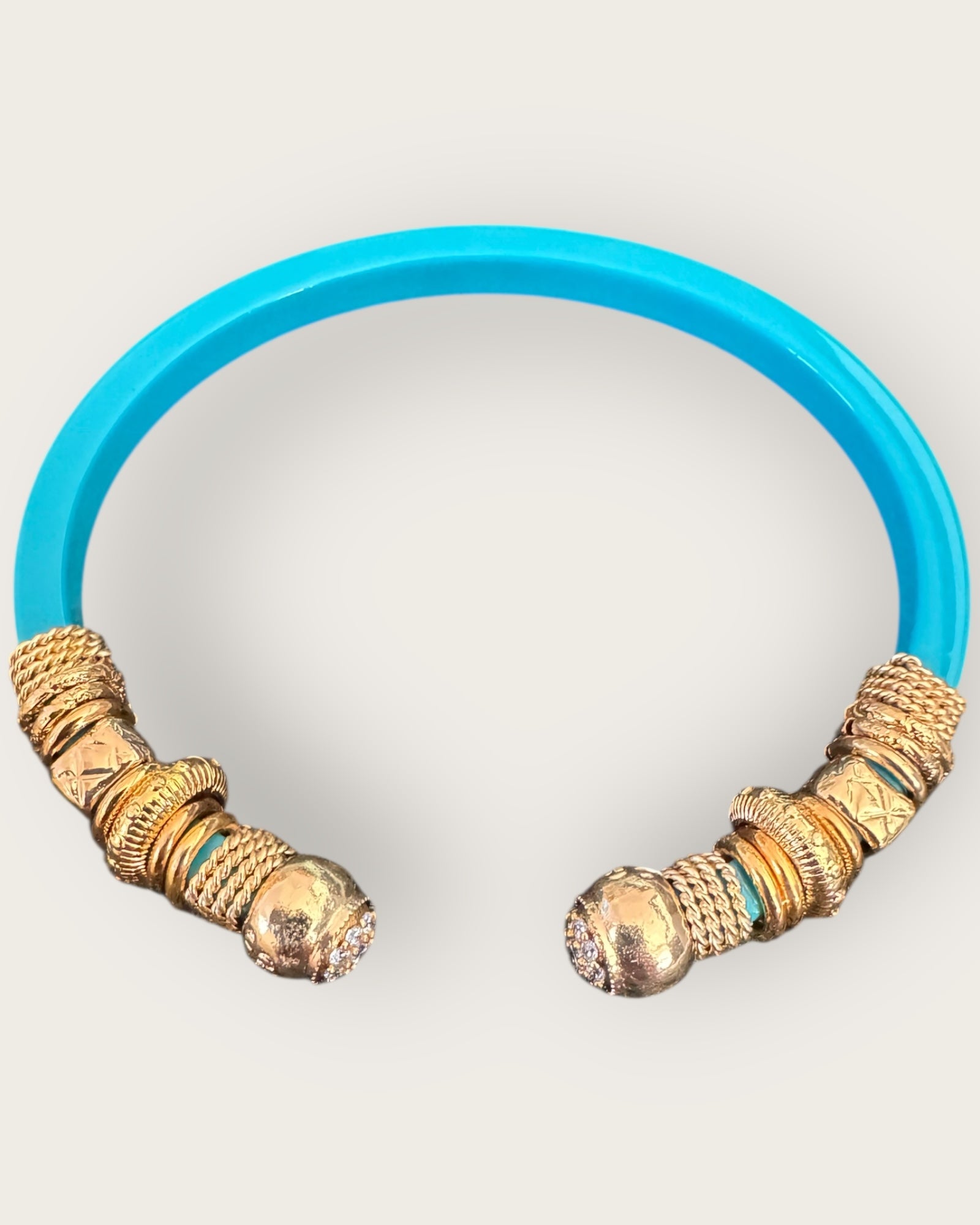 GAS BIJOUX - Bracelet SARI BIS STRASS doré à l'or fin - Taille 1