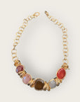 GAS BIJOUX - Collier SIRENA doré à l'or fin - Cornaline et Quartz