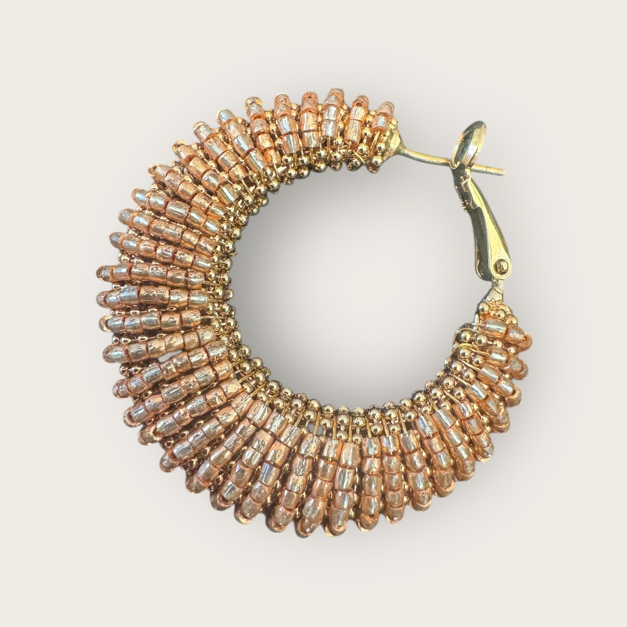 GAS BIJOUX - Boucles d’oreilles IZZIA grand modèle dorées à l’or fin - Mordoré